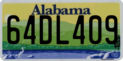 AL license plate 64DL409