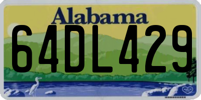 AL license plate 64DL429