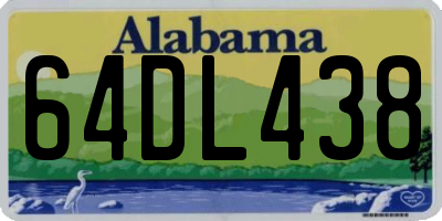 AL license plate 64DL438