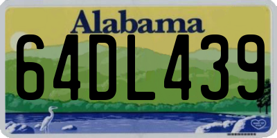 AL license plate 64DL439