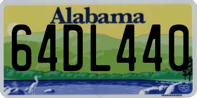 AL license plate 64DL440