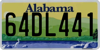 AL license plate 64DL441