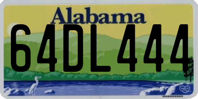 AL license plate 64DL444