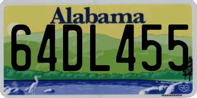 AL license plate 64DL455