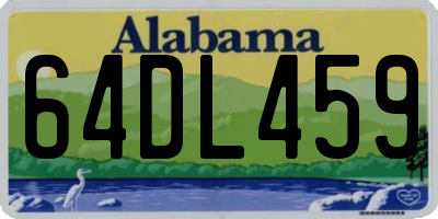 AL license plate 64DL459