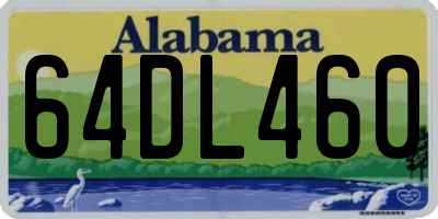AL license plate 64DL460