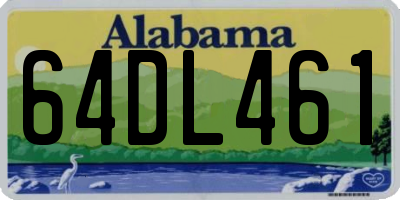 AL license plate 64DL461