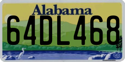AL license plate 64DL468