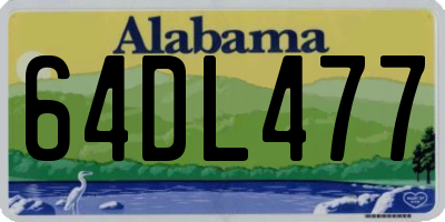 AL license plate 64DL477