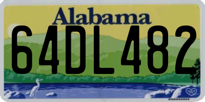 AL license plate 64DL482
