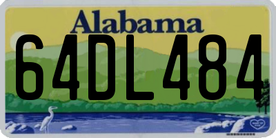 AL license plate 64DL484