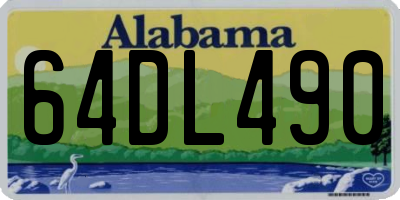 AL license plate 64DL490