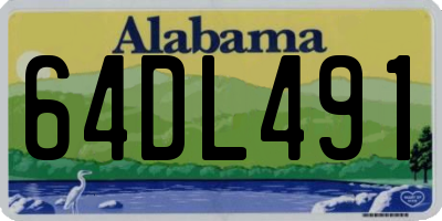 AL license plate 64DL491