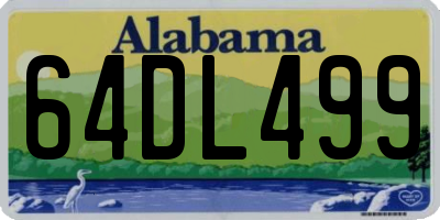 AL license plate 64DL499
