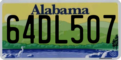 AL license plate 64DL507