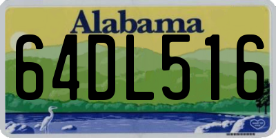AL license plate 64DL516