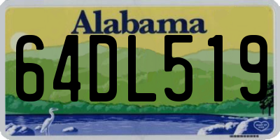 AL license plate 64DL519