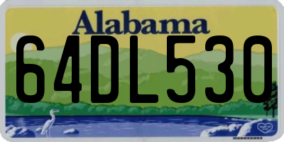AL license plate 64DL530