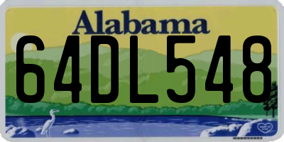 AL license plate 64DL548