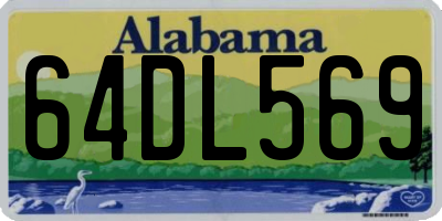 AL license plate 64DL569