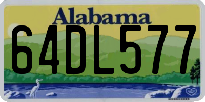 AL license plate 64DL577