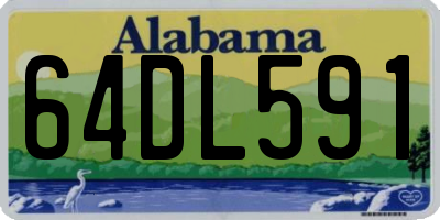 AL license plate 64DL591