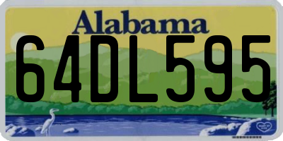 AL license plate 64DL595