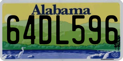 AL license plate 64DL596