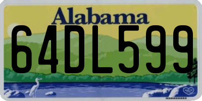AL license plate 64DL599