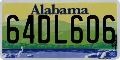 AL license plate 64DL606