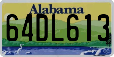 AL license plate 64DL613