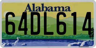 AL license plate 64DL614