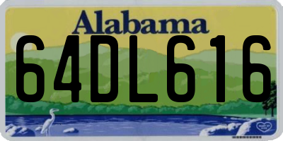 AL license plate 64DL616