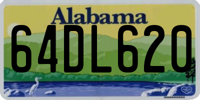 AL license plate 64DL620