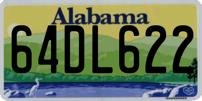 AL license plate 64DL622