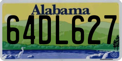 AL license plate 64DL627