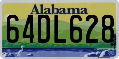 AL license plate 64DL628