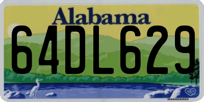 AL license plate 64DL629