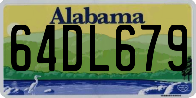 AL license plate 64DL679