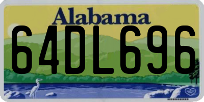 AL license plate 64DL696