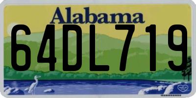 AL license plate 64DL719