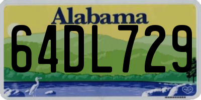 AL license plate 64DL729