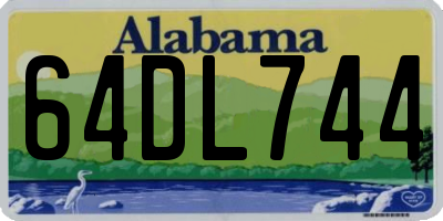 AL license plate 64DL744