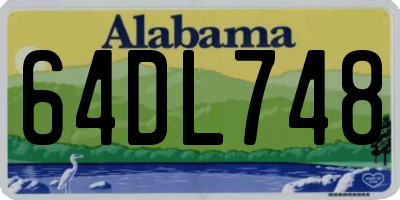 AL license plate 64DL748