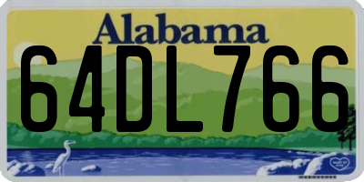 AL license plate 64DL766