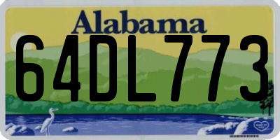 AL license plate 64DL773