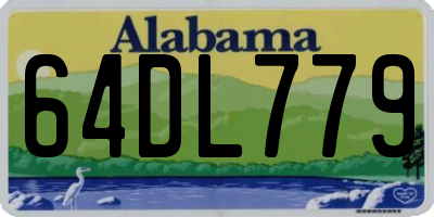 AL license plate 64DL779