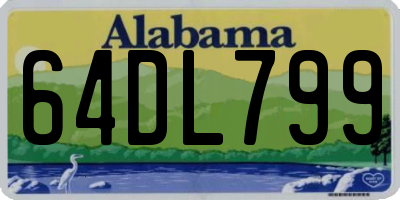 AL license plate 64DL799