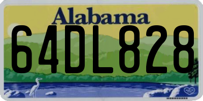 AL license plate 64DL828