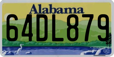 AL license plate 64DL879